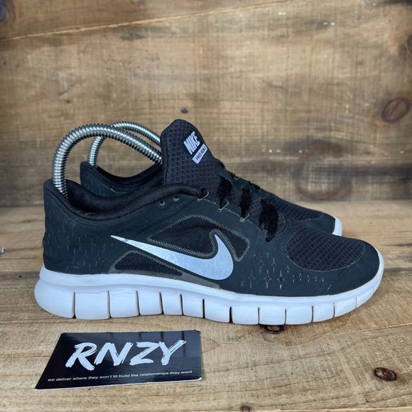 Nike Shoes - Nike Free Run 3 Black Lace Up Athletic Sneakers